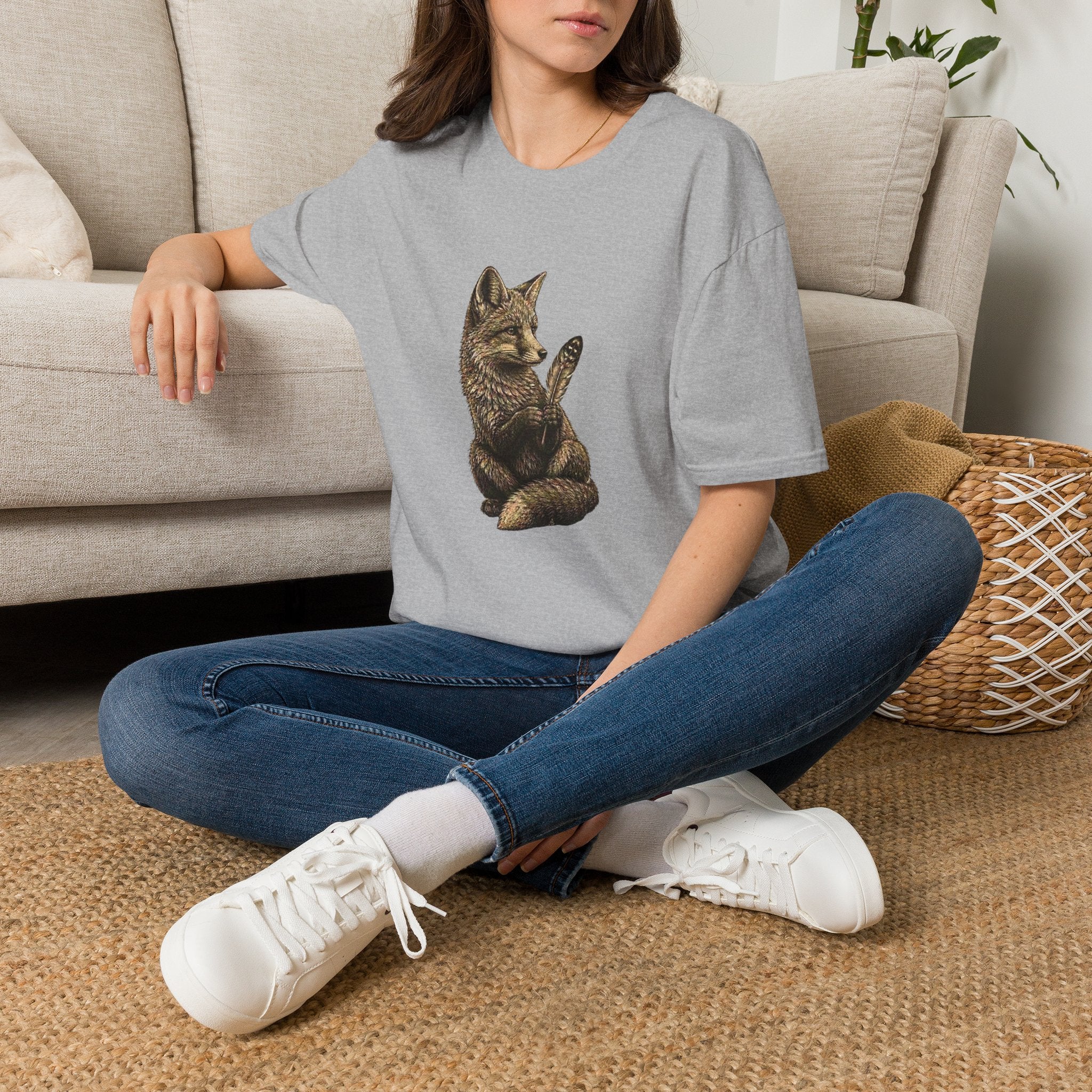 Fox With Feather (2) T-Shirt