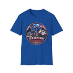 Camping Across America T‑Shirt — Patriotic RV & Semi Truck Graphic T-Shirt