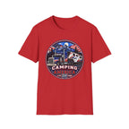 Camping Across America T‑Shirt — Patriotic RV & Semi Truck Graphic T-Shirt
