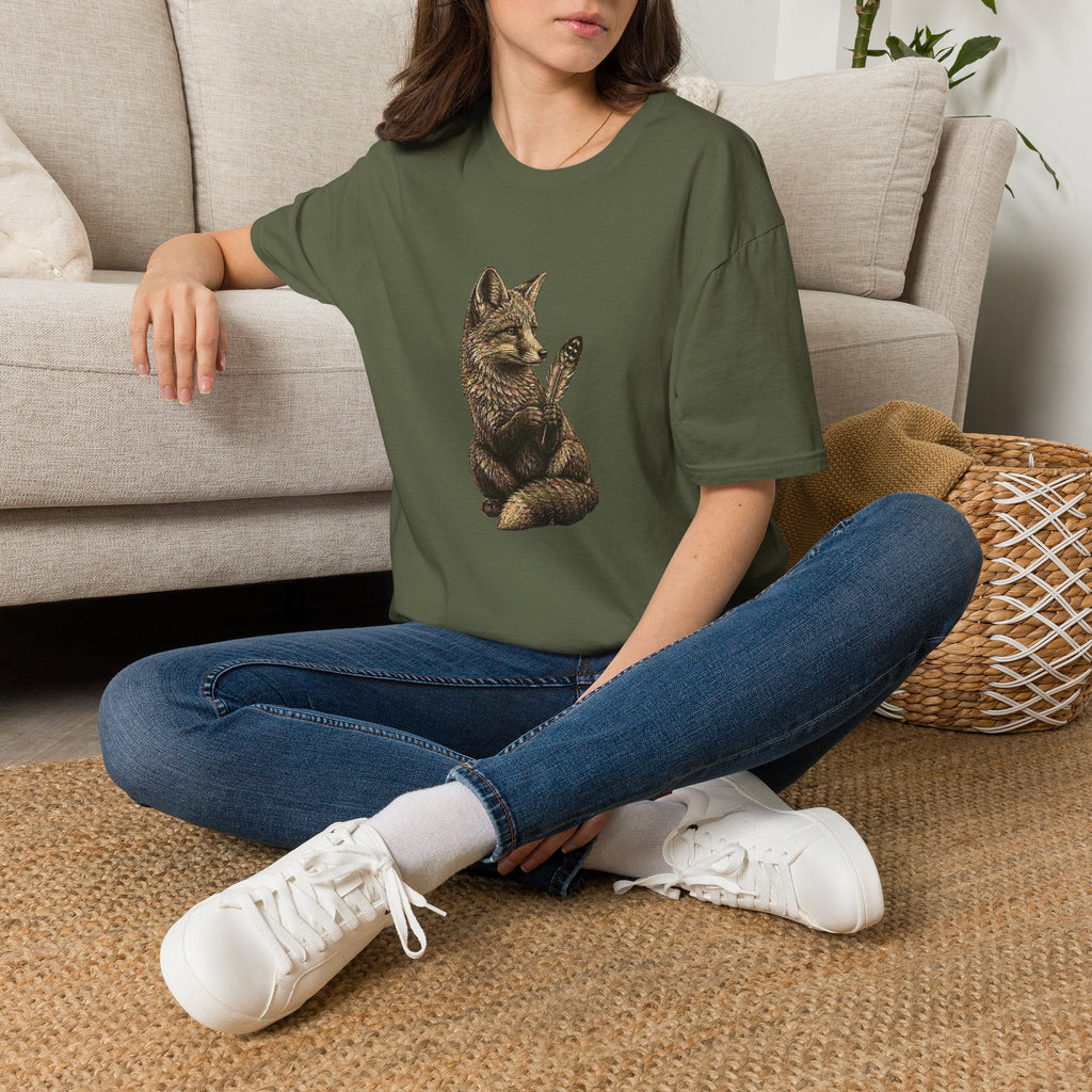 Fox With Feather (2) T-Shirt