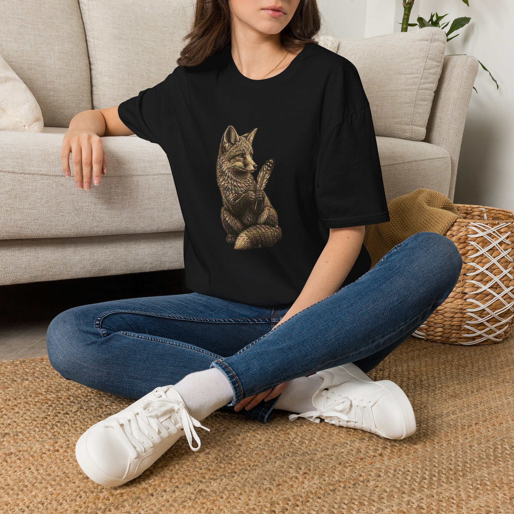 Fox With Feather (2) T-Shirt