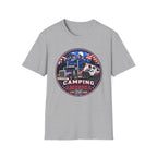 Camping Across America T‑Shirt — Patriotic RV & Semi Truck Graphic T-Shirt