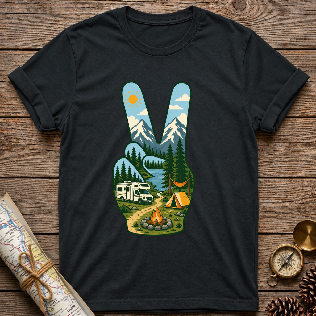 Hand Peace Symbol (3) T-Shirt