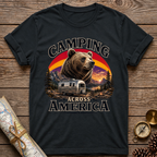 Camping Across America With A Bear T-Shirt