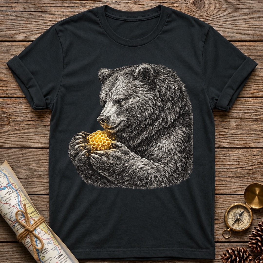 Bear Holding Honeycomb (2) T-Shirt