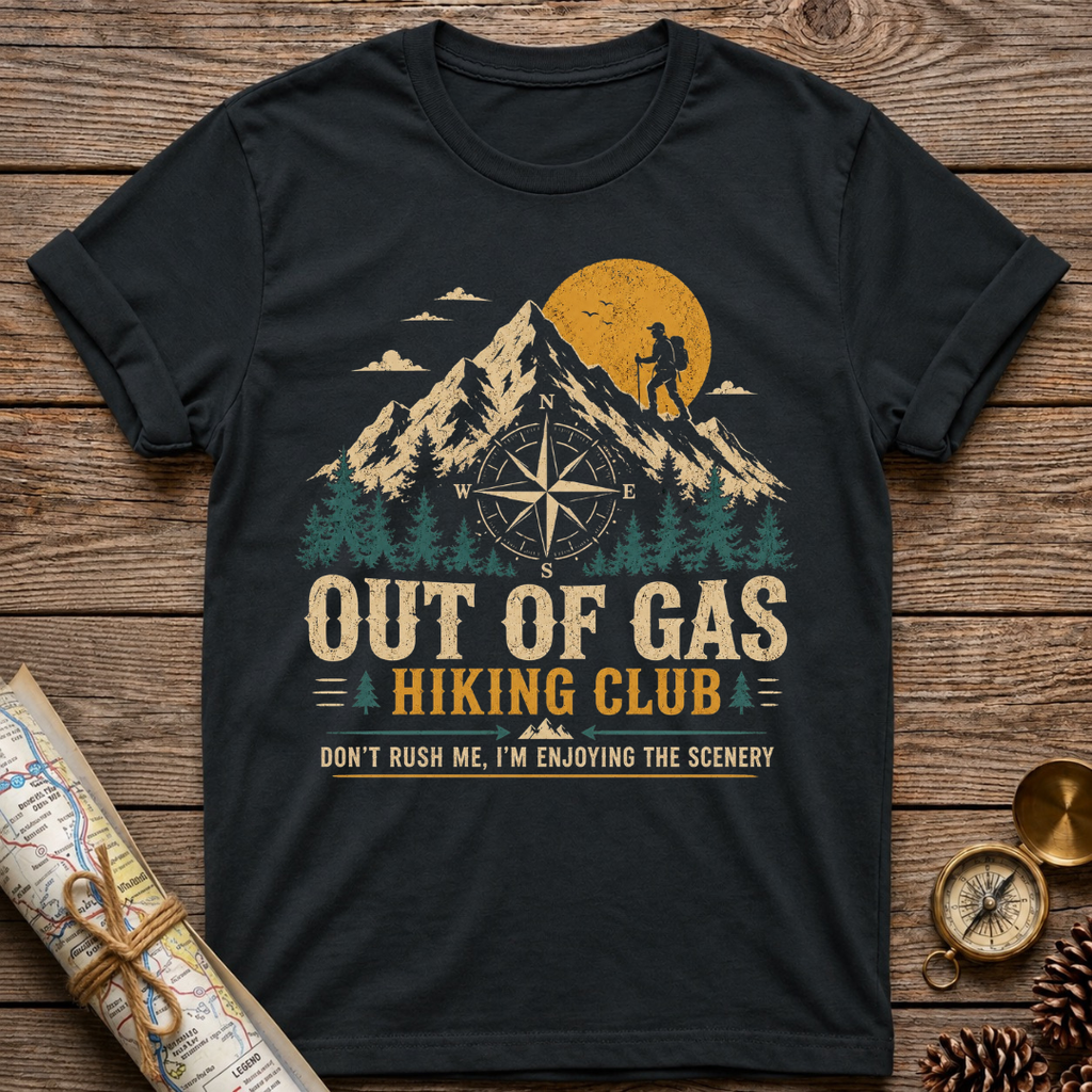 Out Of Gas Hiking Club T-Shirt