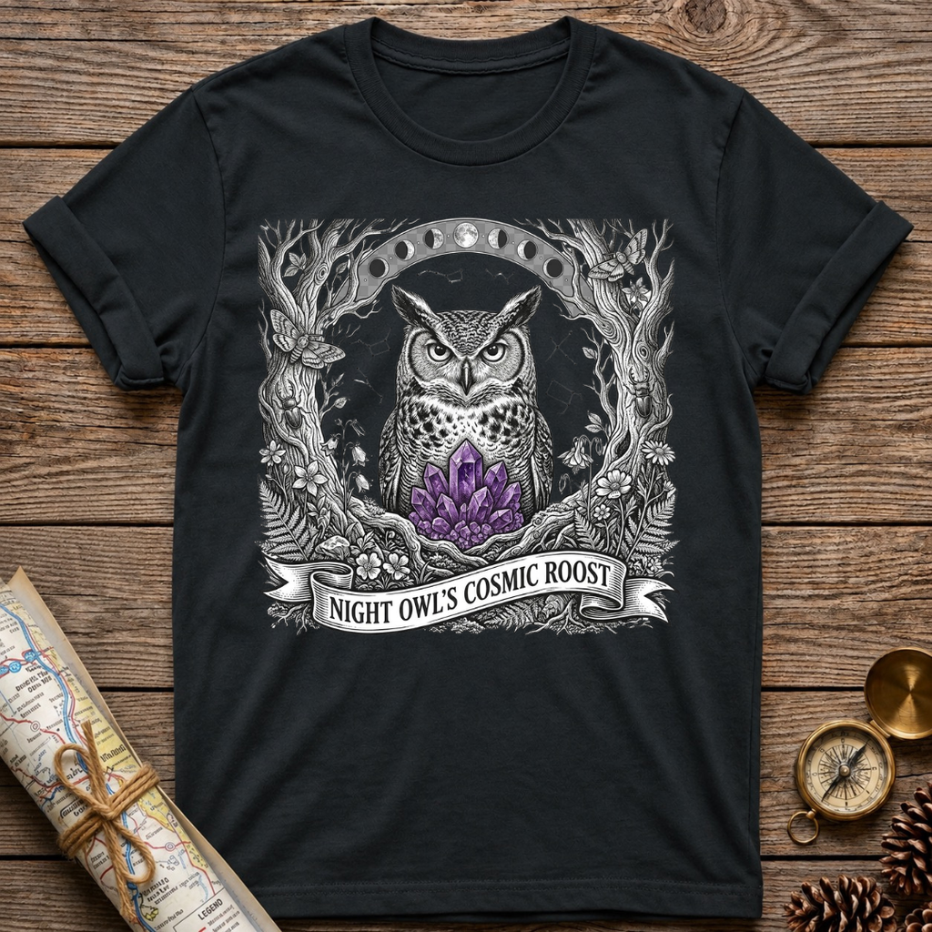 Night Owl's Cosmic Roost T-Shirt