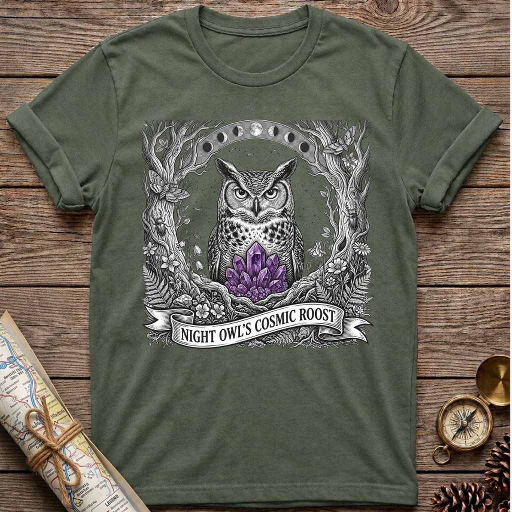 Night Owl's Cosmic Roost T-Shirt