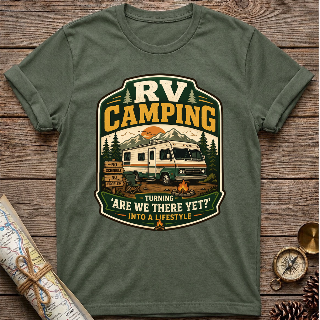 Rv Camping "Are We There Yet" T-Shirt