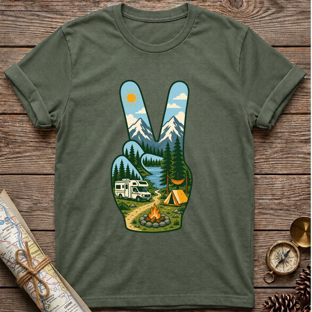 Hand Peace Symbol (3) T-Shirt
