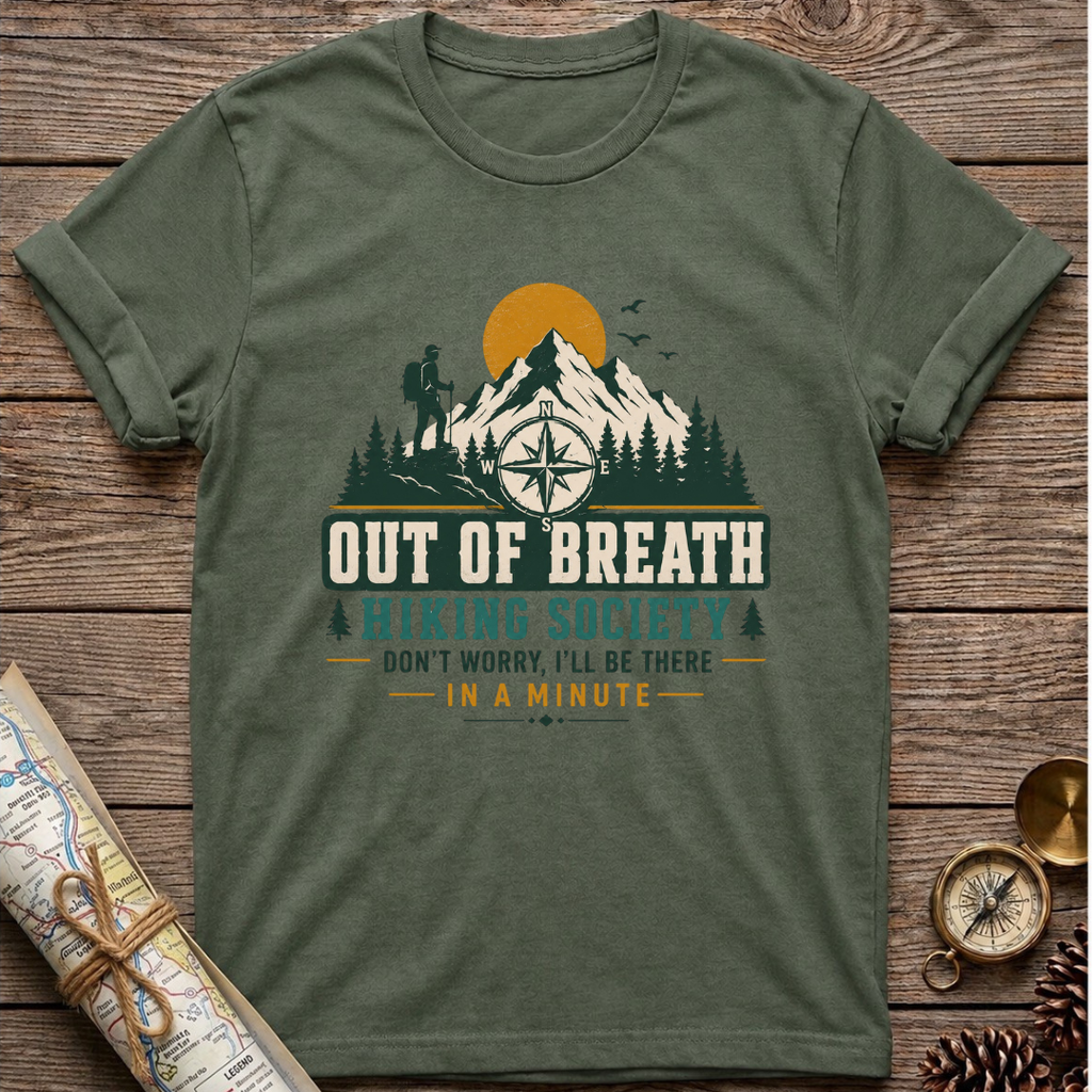Out Of Breath Hiking Society T-Shirt