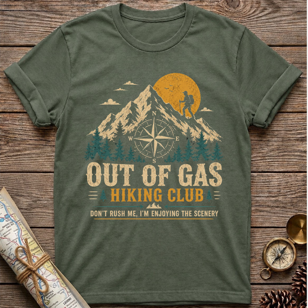 Out Of Gas Hiking Club T-Shirt
