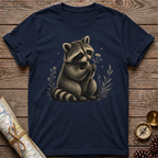 Raccoon Hold a Flower T-Shirt