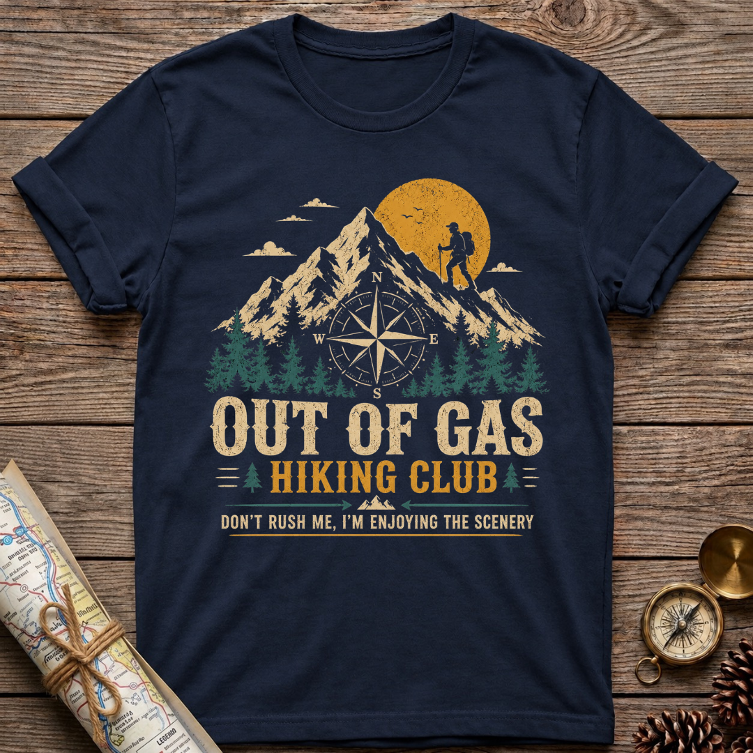 Out Of Gas Hiking Club T-Shirt
