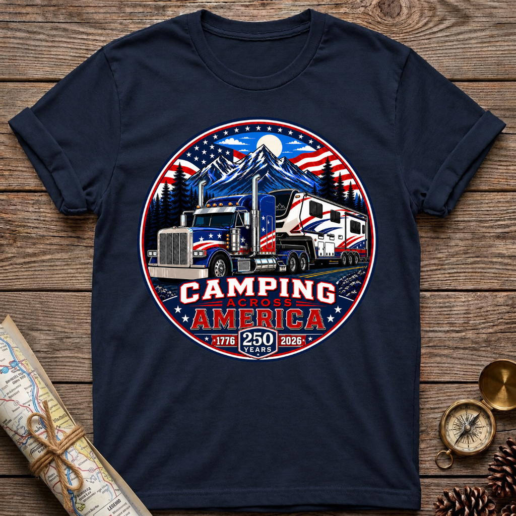 HDT 250 Years Camping Across America T-Shirt