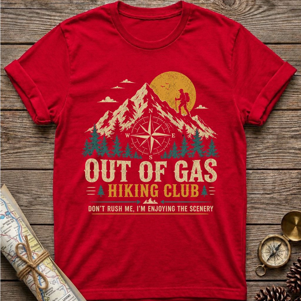 Out Of Gas Hiking Club T-Shirt