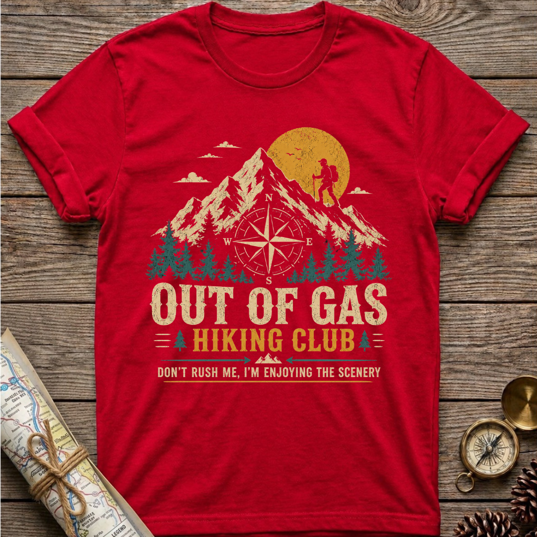Out Of Gas Hiking Club T-Shirt