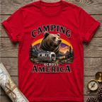 Camping Across America With A Bear T-Shirt