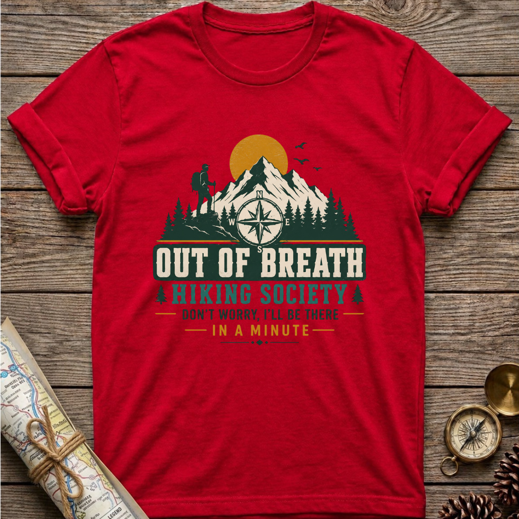 Out Of Breath Hiking Society T-Shirt