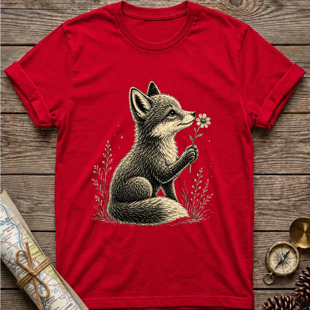 Fox with Flower