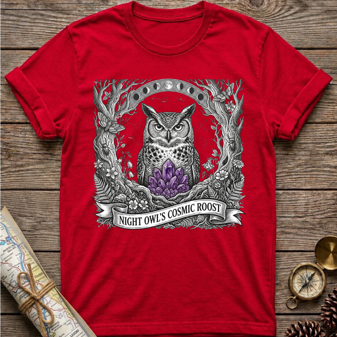 Night Owl's Cosmic Roost T-Shirt