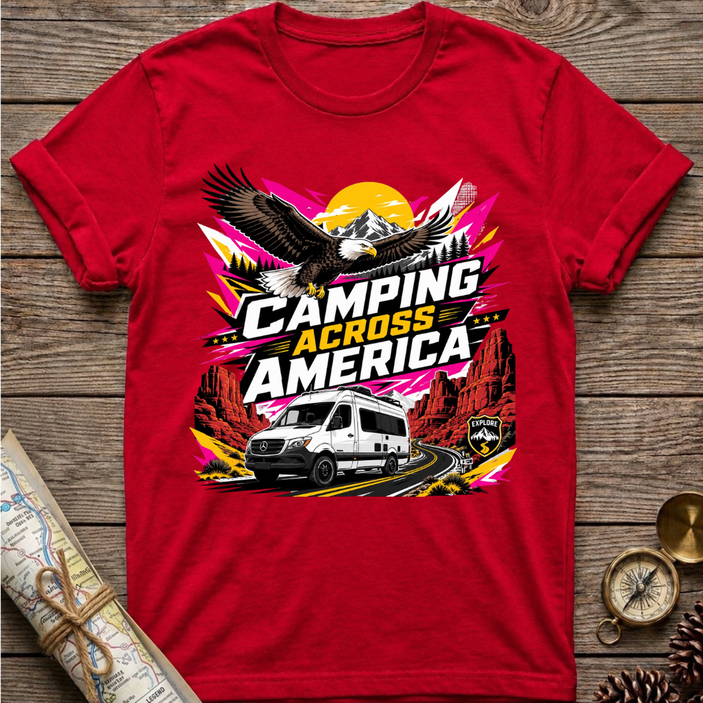 Camping Across America With An Eagle T-Shirt