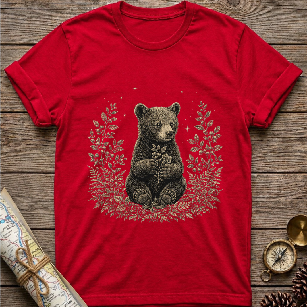 Bear Holding Honeycomb T-Shirt
