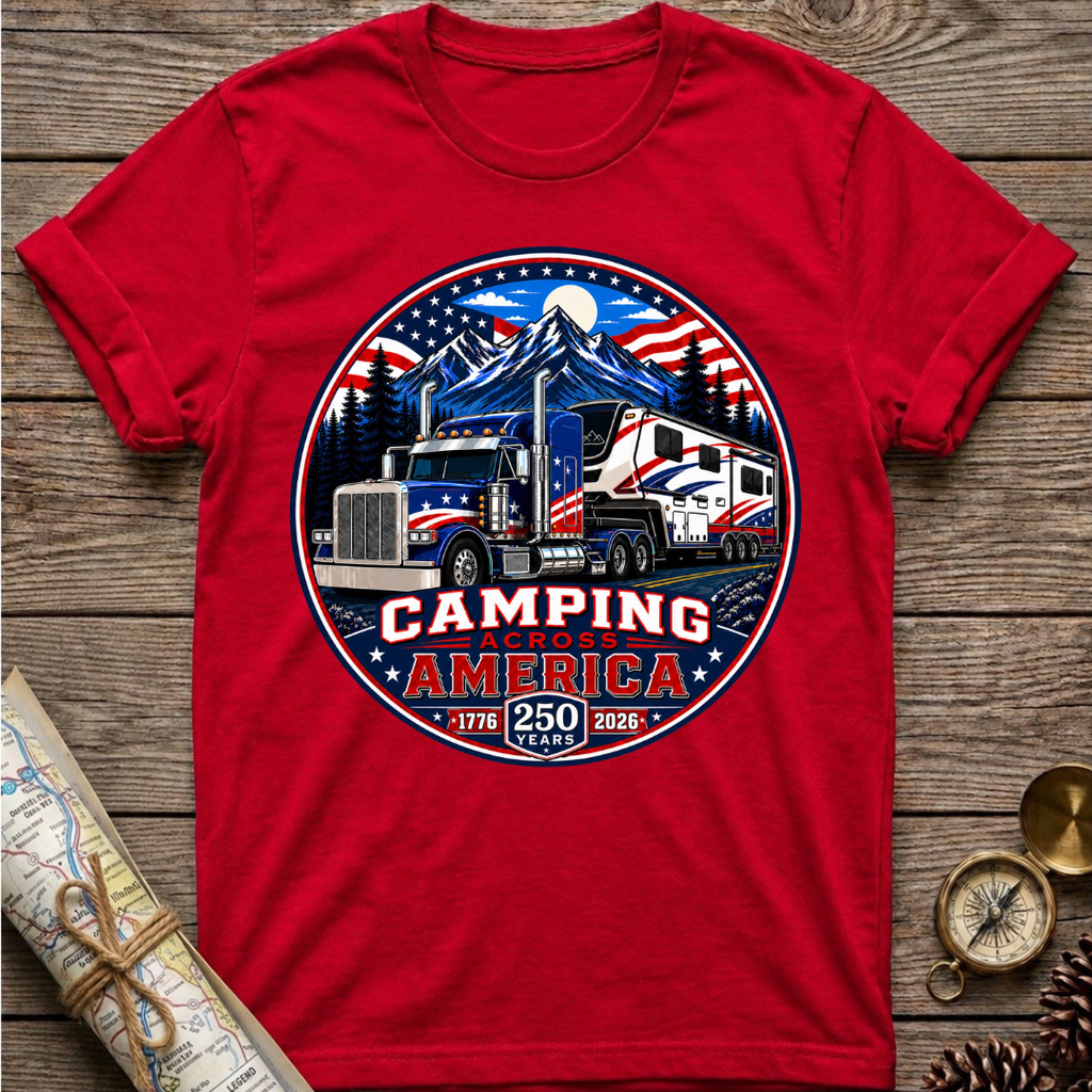 HDT 250 Years Camping Across America T-Shirt