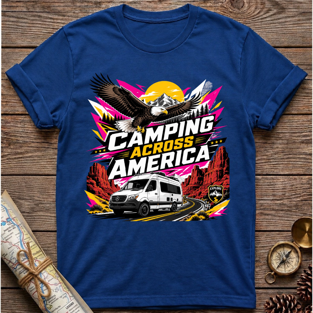 Camping Across America With An Eagle T-Shirt