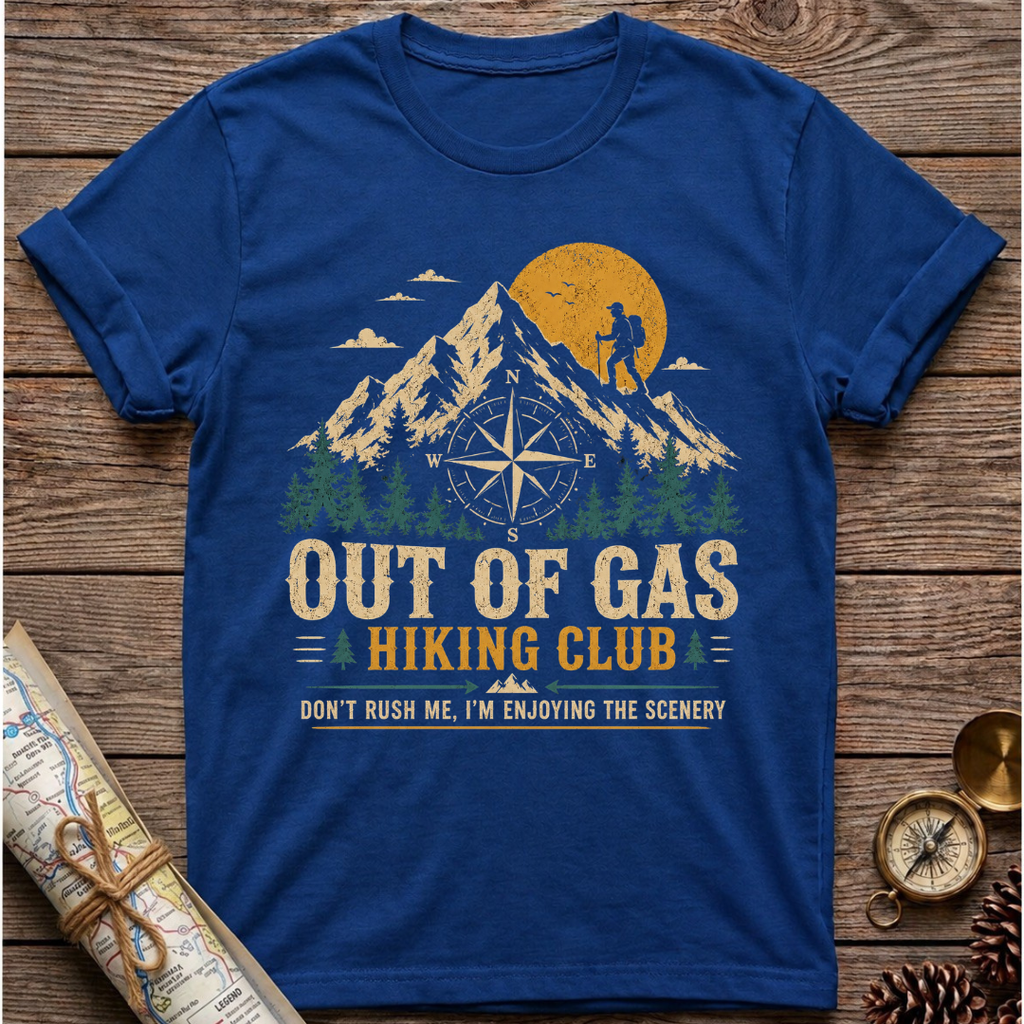 Out Of Gas Hiking Club T-Shirt