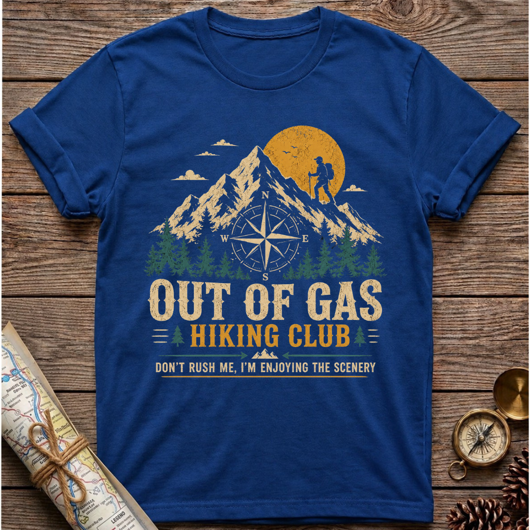 Out Of Gas Hiking Club T-Shirt