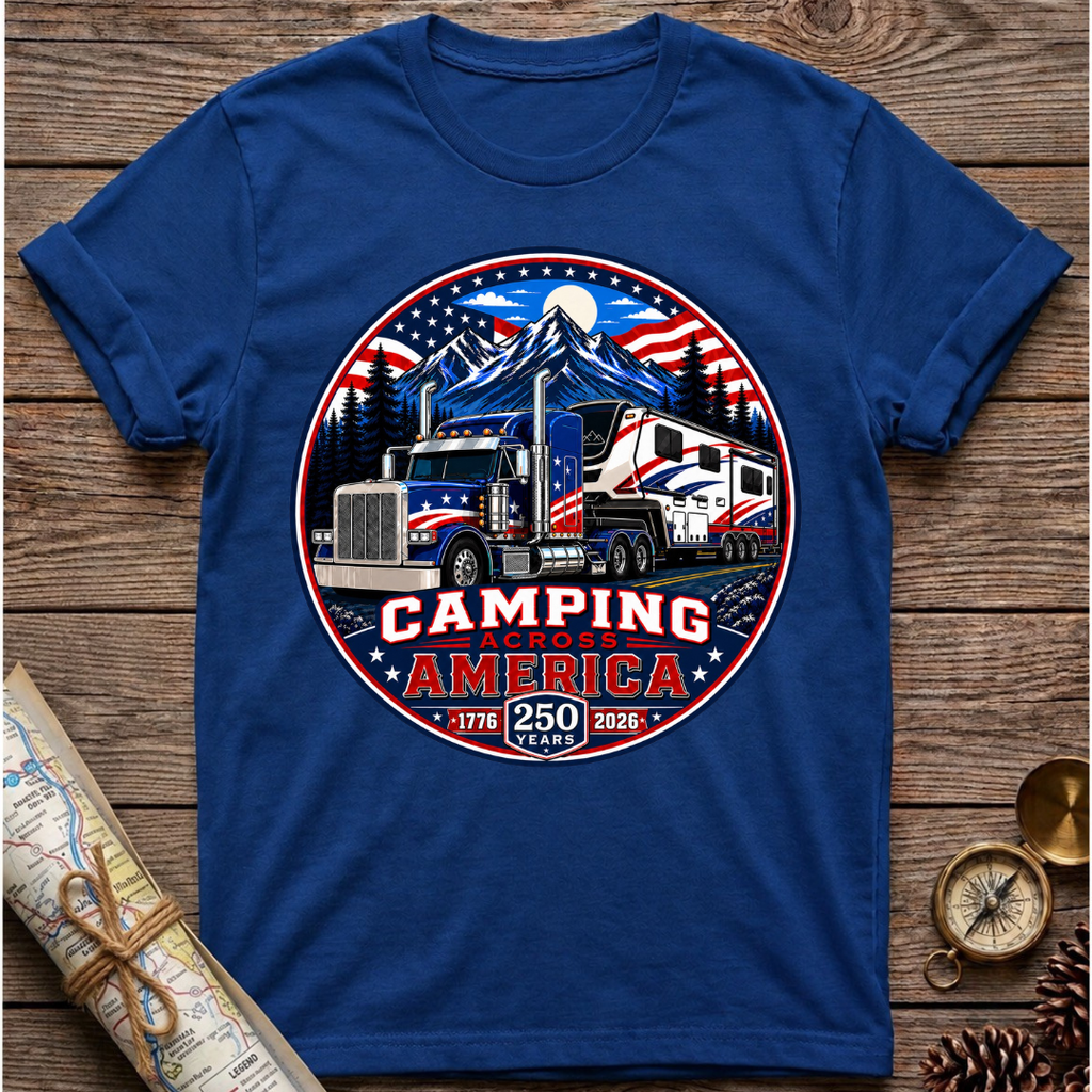 HDT 250 Years Camping Across America T-Shirt