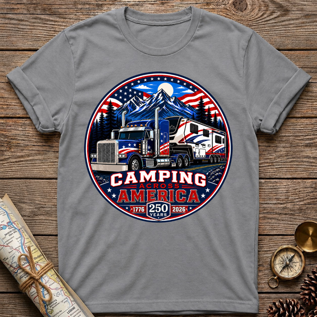 HDT 250 Years Camping Across America T-Shirt