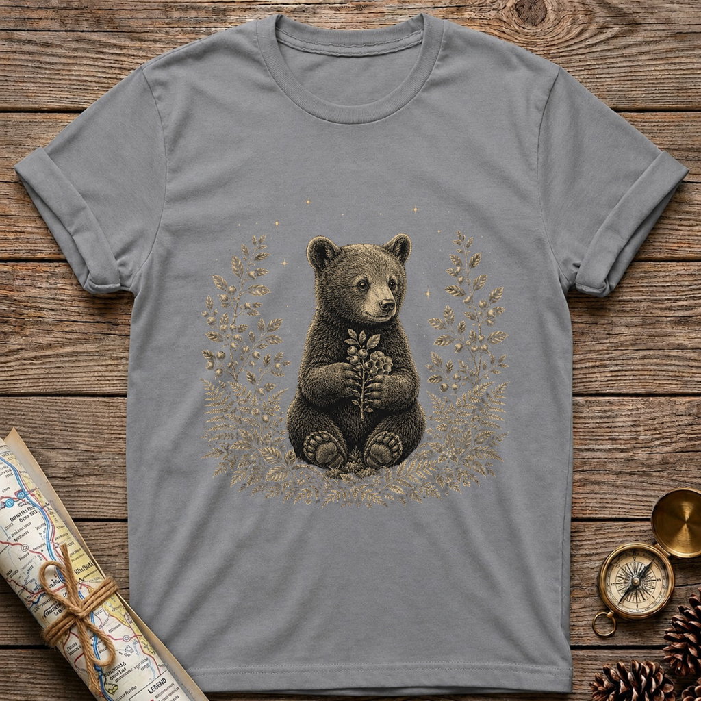 Bear Holding Honeycomb T-Shirt
