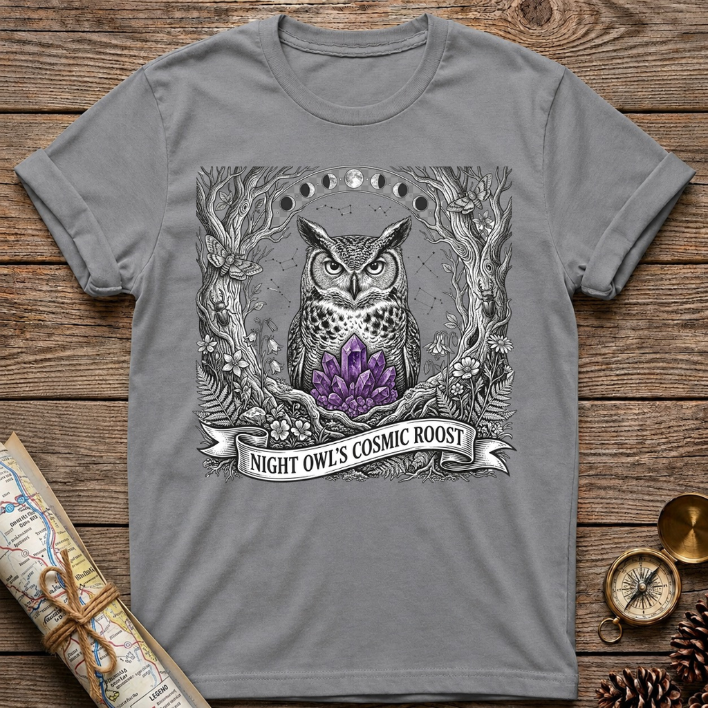 Night Owl's Cosmic Roost T-Shirt