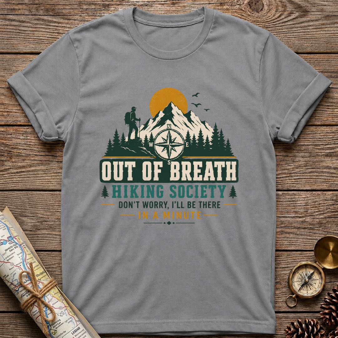 Out Of Breath Hiking Society T-Shirt