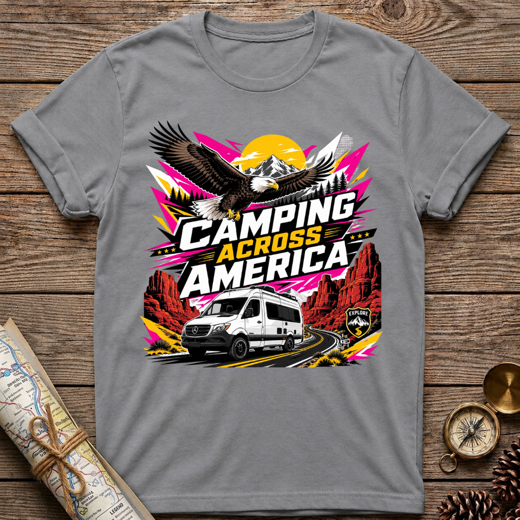Camping Across America With An Eagle T-Shirt