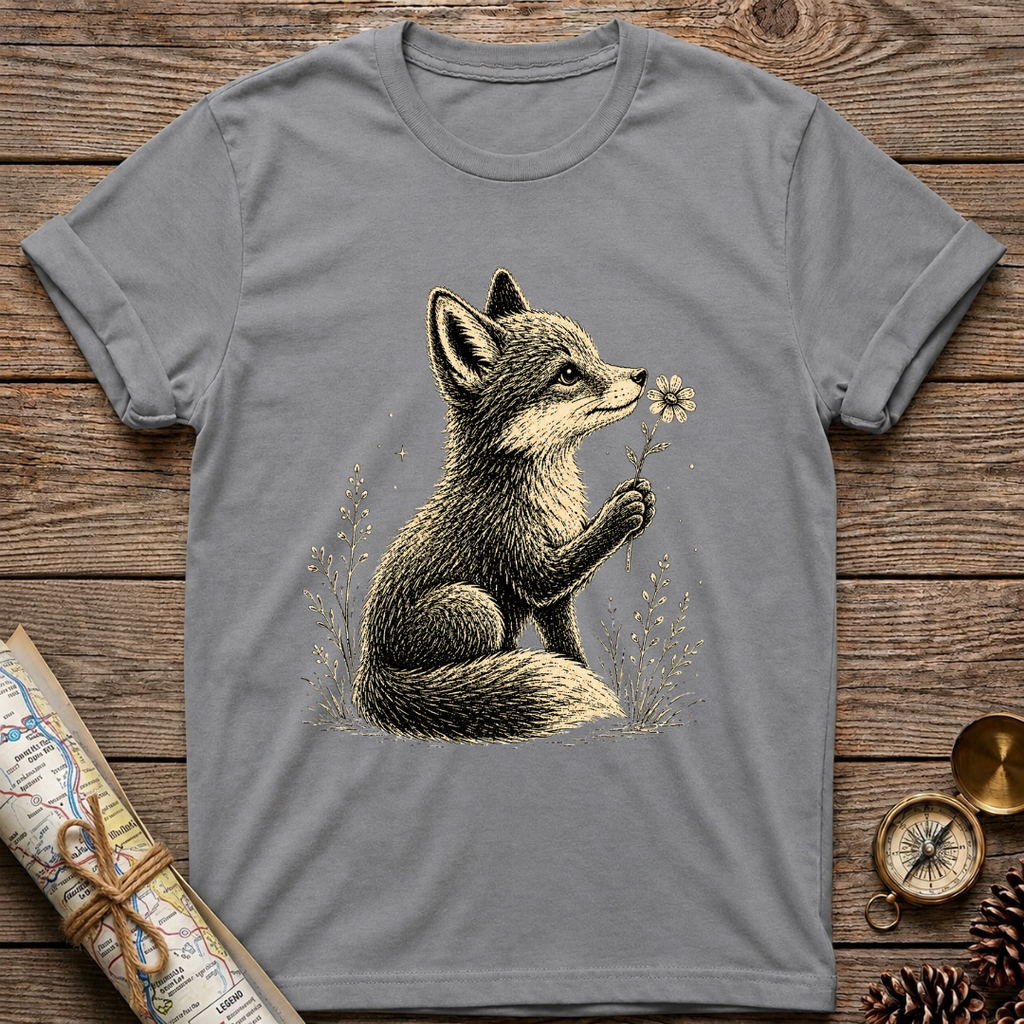 Fox with Flower