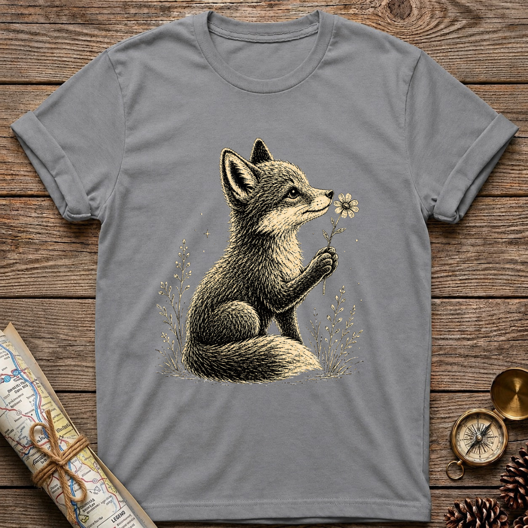 Fox with Flower