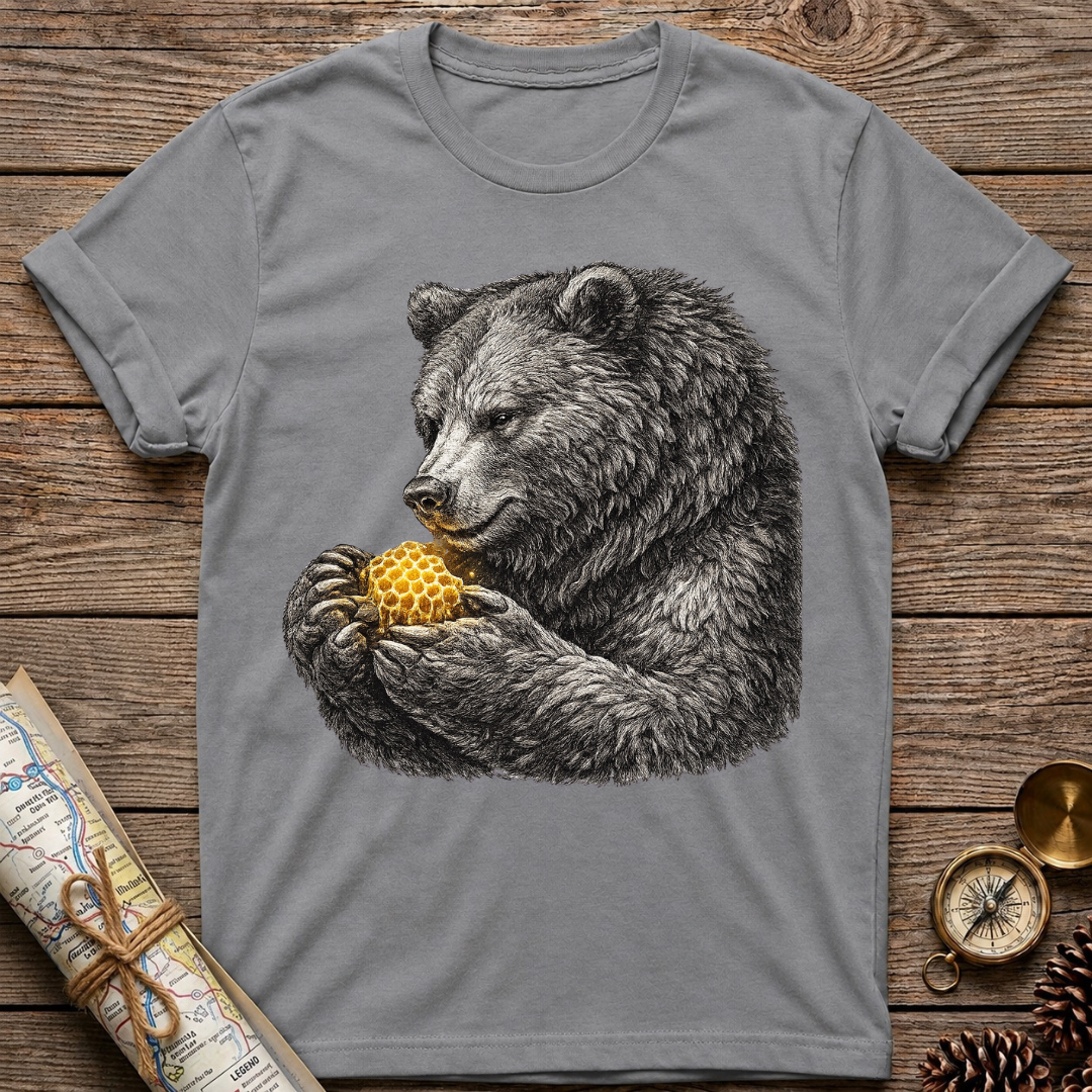 Bear Holding Honeycomb (2) T-Shirt