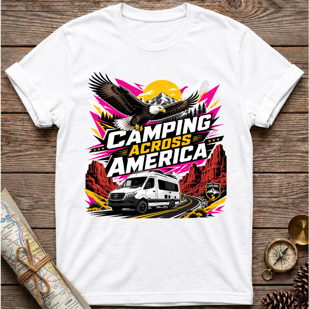 Camping Across America With An Eagle T-Shirt