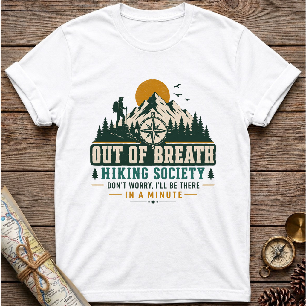 Out Of Breath Hiking Society T-Shirt