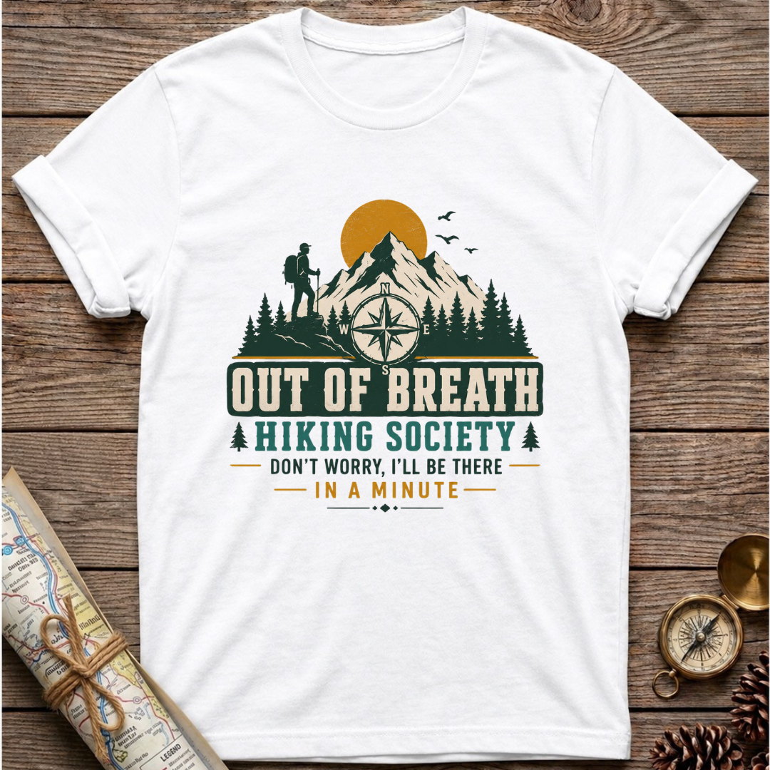 Out Of Breath Hiking Society T-Shirt