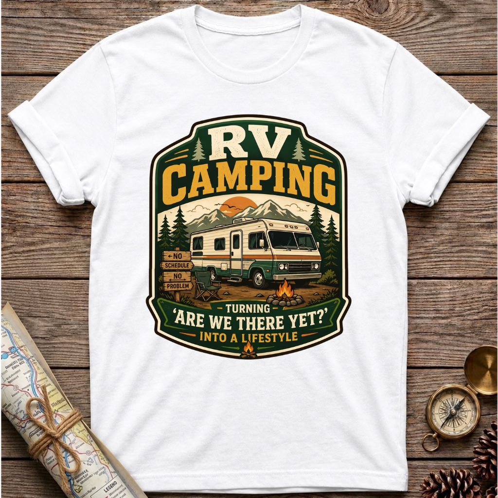 Rv Camping "Are We There Yet" T-Shirt