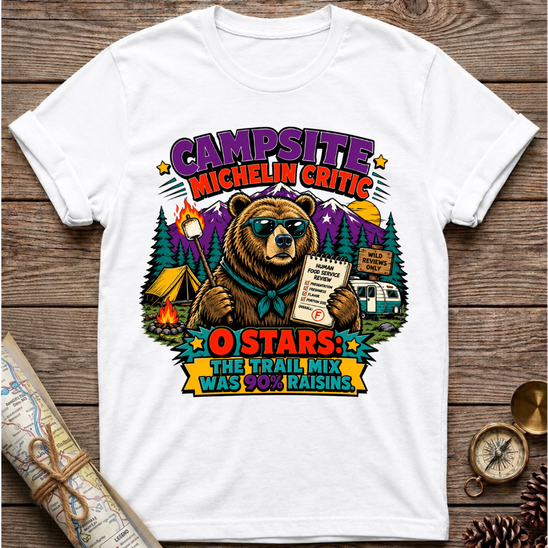 Bear Campsite Critic T-Shirt