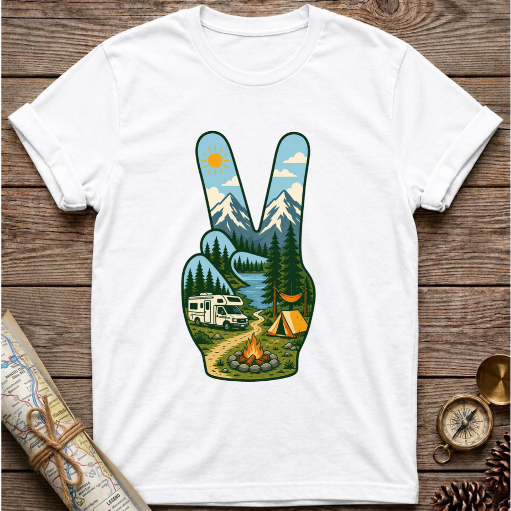 Hand Peace Symbol (3) T-Shirt