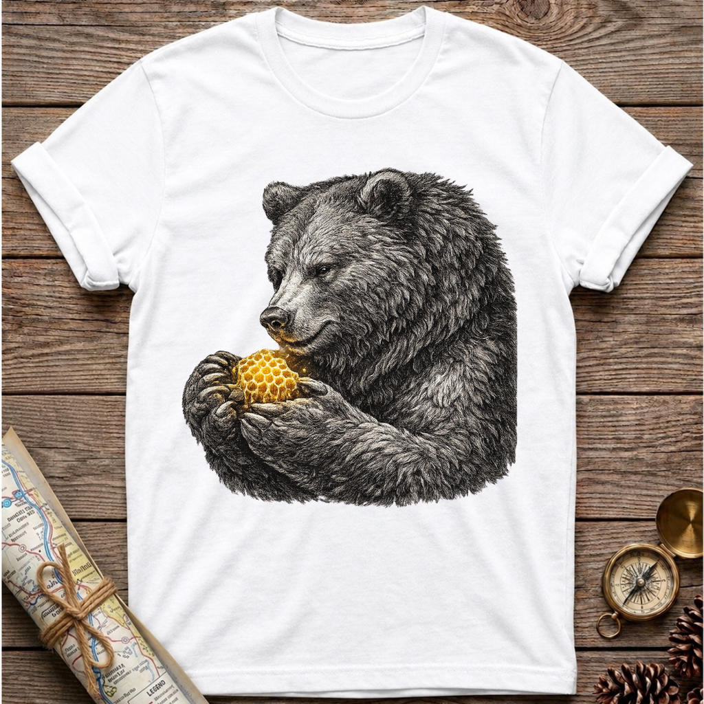 Bear Holding Honeycomb (2) T-Shirt