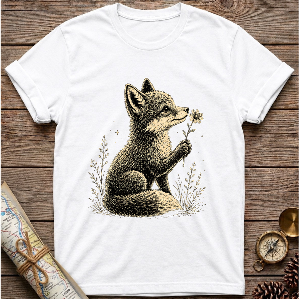 Fox with Flower