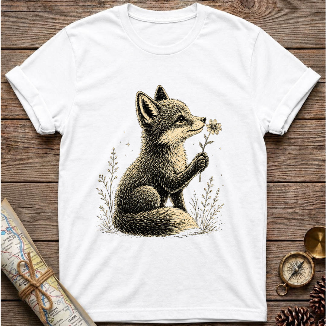 Fox with Flower