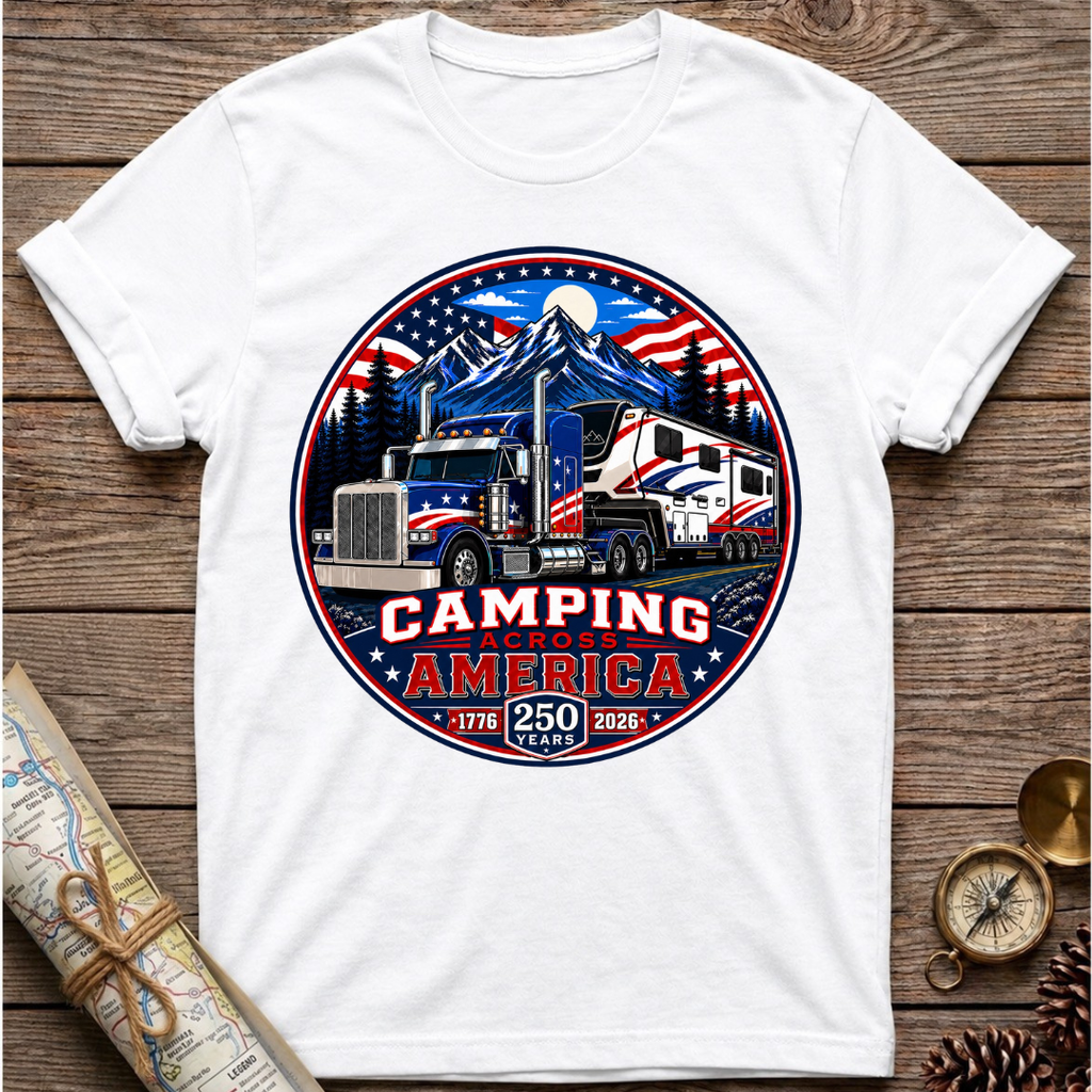 HDT 250 Years Camping Across America T-Shirt